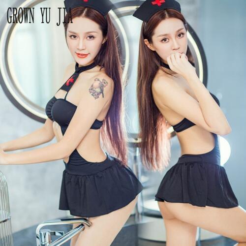 Erotic Night Club nurse uniform porno slutty nurse costume Sexy japanese naughty lingerie Hot Babydoll cosplay sex play skirt
