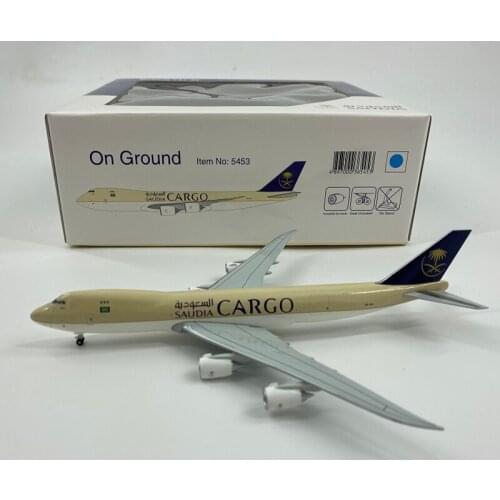 1:400 Saudi Airlines B747-8F Dreamlifter CARGO with Wheels Landing Gears Metal Alloy Aircraft Plane Collectible Display Model