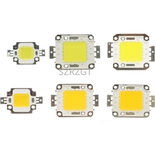 5PS 10/20/30/50/70/100W DC 12V 36V COB LED Chip Lamp Bulb Chips for Spotlight Floodlight Garden Square Integrated Light LED