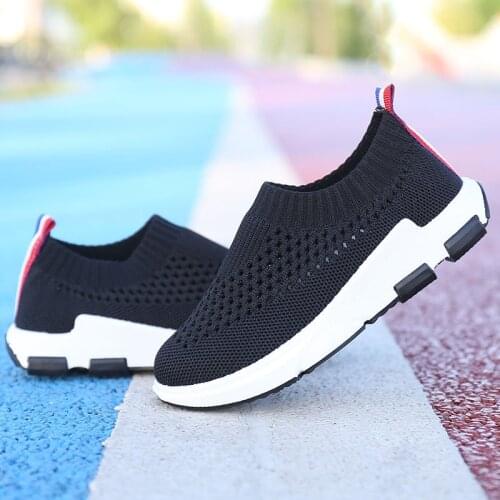 Summer Cool Childrens Shoes Breathable Boys Mesh Sports Shoes Girls Solid Bottom Casual Shoes Knitted Shoes