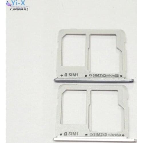 1PCS For Samsung Galaxy A310 A510 A710 A3 A5 A7 2016 SIM Card Slot Card Tray Holder+ Micro SD Card Tray Replacement Parts