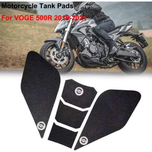 Motorcycle PVC Rubber Anti slip Fuel Tank Pads Gas Knee Grip Traction Sticker Protector For VOGE 500R 2018 2019 2020 2021