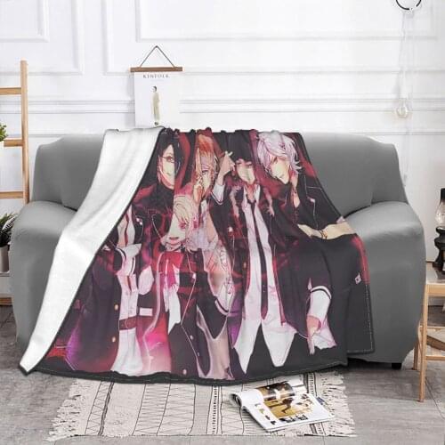 Diabolik Lovers Blankets Velvet Printed Cartoon Breathable Soft Throw Blankets for Bedding Car Bedspreads