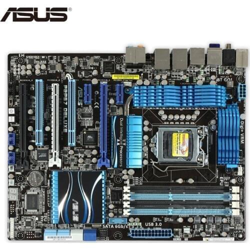 Original motherboard for ASUS P8P67 Deluxe LGA 1155 DDR3 USB2.0 USB3.0 32GB P67 desktop motherboard
