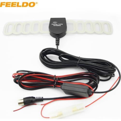 FEELDO Car IEC Connector Active TV Antenna Aerial With Built-in Amplifier #954