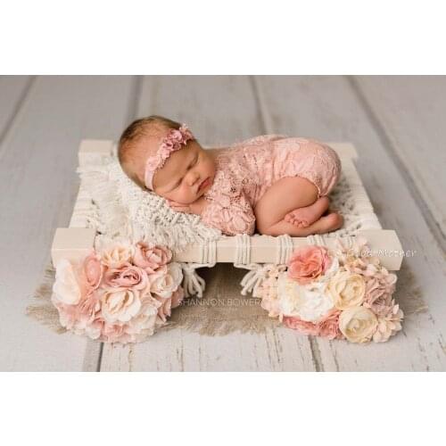 Newborn photo props woven chair first year photo wooden props for photography boho style woven props