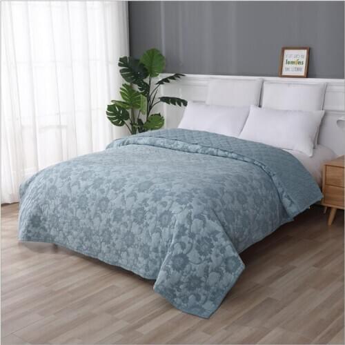 Luxury Gray Red Pink cotton Quilting embroidery blanket Bedspread Bed Sheet Bed Cover Pillowcase Bedding Set