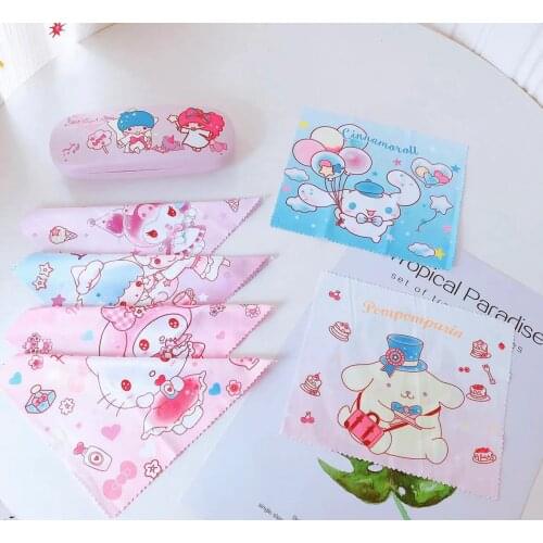 Sanrio Hello Kitty cleaning cloth cartoon Merlot glasses cloth lens cleaning cloth computer screen mobile phone cleaning cloth