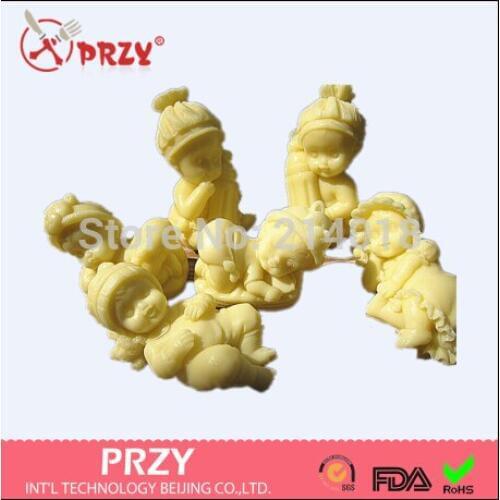 Sleeping baby /hat/Feeding bottle/girl boy baby/baby family shaped Soap mold DIY Silicone fondant Cakedecoration handmade mold