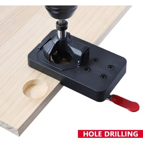 Woodworking 35mm Hinge Hole Locator Hinge Jig Boring Hole Drill Guide Hole Drill Bit For Drilling Guide Locator Puncher Tools