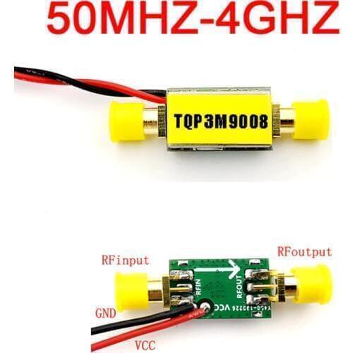 TQP3M9008 50MHz-4GHz 2.4G RF Low Noise Amplifier Module Gain 20DB High Linearity for FM HF VHF / UHF Ham Radio AmplifierS