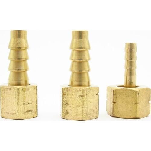 6mm 8mm 10mm Hose Barb x M10 M12 M14 M16 Metric Left Hand Female Thread Brass Pipe Fitting Coupler Connector Adapter