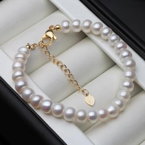 Wedding White Natural Freshwater Pearl Bracelets For Women Cuff Bangles Wrap Adjustable Bracelet Anniversary