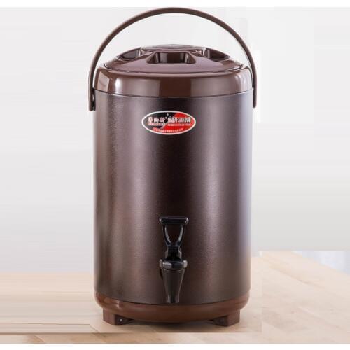 1PC Stainless steel Milk Tea Bucket Insulation Bucket Commercial Coffee Bucket Boiling Water Container
