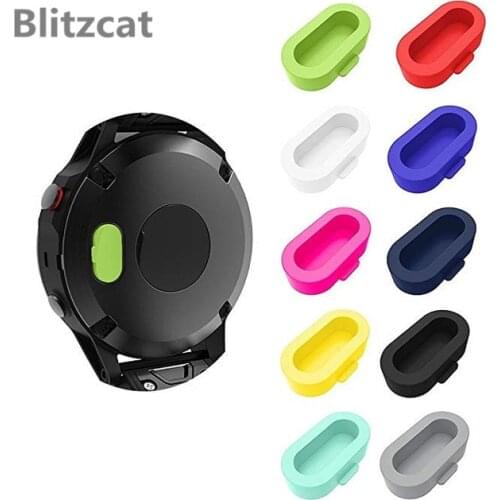 10Pcs Silicone Smart Watch Charger Port Cover Protector Anti Dust Plug Case For Garmin Vivoactive 3 Forerunner 245 945 Fenix 5