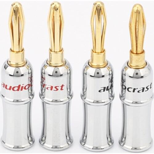 24K Gold Plated Nakamichi Banana Plug Connector 12pieces per lot