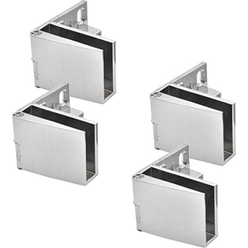 4 Pack Glass Door Hinges Glass Cabinet Door Hinge Glass Wine Cabinet Hinge Glass Display Hinge CNIM Hot