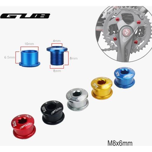 5pcs MTB Road Bike Crank Arm Bolt Disc Extended Screw, CNC Crankset Bolt Double Chain Ring
