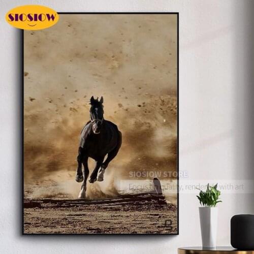 5d Diy Diamond Painting Horses Running Full Square 3D Diamond Mosaic Embroidery Horse Animal Cross Stitch Decor Home Living Room