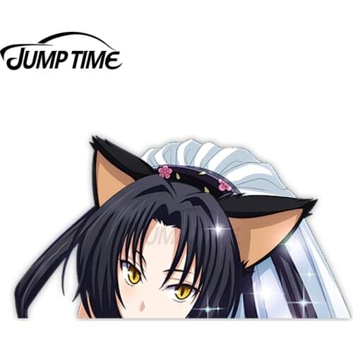 Jump Time Anime High School DxD Kuroka 28 6.1 Bumper Window Helmet Vinyl Decal Peeker Car Stickers