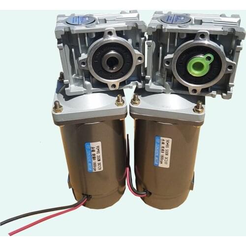 DC12V 24V 220V 200W250W300W350W400W450W500W DC brushed motor + RV30 turbo worm deceleration, high torque, forward and reverse