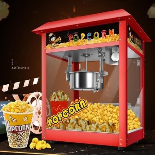 Commercial Electric Popcorn Machine Automatic Popcorn Making Machine Corn Puffing Maker Popcorn Maker