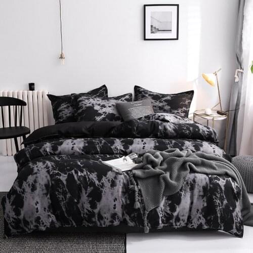 Leopard Swallow Geometric Duvet Cover Luxury Black Stone Bedding Set With Pillowcase Quilt Cover Bedclothes 200X200 No Bed Sheet