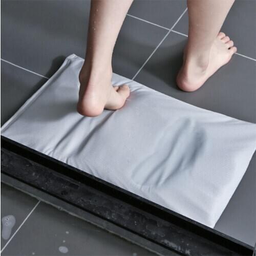 Diatomite Bathroom Mat Absorbent Quickly Dry Non-slip Soft Mat Bathroom Decoration