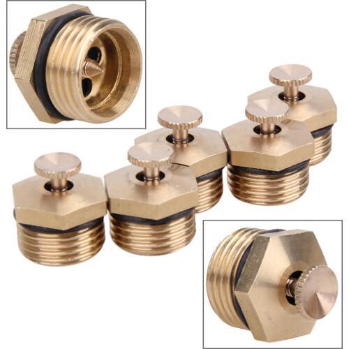 5Pcs Degrss Garden Sprinkle Connector Thread Water Sprinkler Irrigation Spray Nozzles Watering Head Brass Lawn Garden Supplies