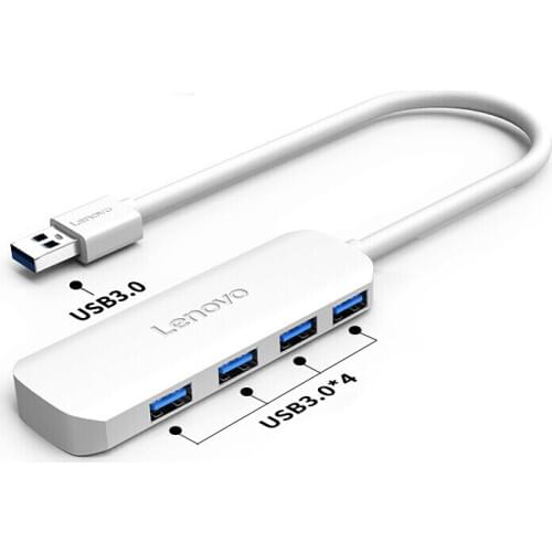 Lenovo USB 3.0 HUB Adapter 4 Port Splitter For PC Laptop Notebook Macbook Computer Peripherals Accessorie Expander