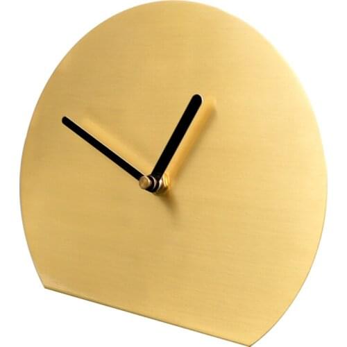 Hot sales quiet desk clock Nordic simple home accessories office flip-clocks ornaments gold table watch household decoration