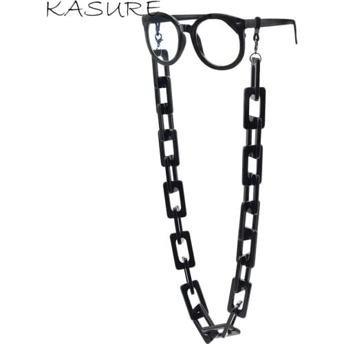 Kasure New Fashion Acrylic Sunglasses Chain Women Reading Glasses Hanging Neck Chain Largand Glasses Chain Eyeglasses Strap