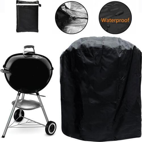 New 2019 Black Heavy Duty Waterproof Grill Cover BBQ Gas Outdoor Bbq Cover Anti Dust Protector Charcoal Barbeque Accessories