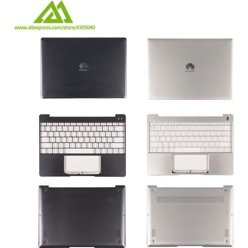 New Original LCD Lid Cover/Palmrest Cover/Bottom Base Cover For Huawei matebook 13 series WRT-W19 WRT-W19L WRT-W29 Silver
