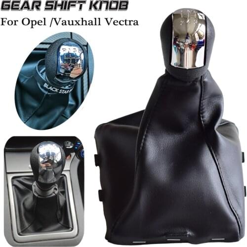 MT Gear Shift Stick Knob Lever HandBall For Opel Vectra C B Corsa Astra G SIGNUM Combo 2002-2005 Leather Gaiter Cover Boot