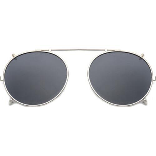 Round Polarized Clip On Myopia Eyeglasses Women Men Oversized Sun Glasses Driving Polarized Goggles Punk sunglasses FML