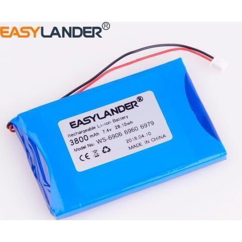 High capacity 7.4V 3800mAh battery For satlink WS-6908 WS-6906 WS-6909 WS-6905 WS-6912 WS-6918 WS-6936 WS-6969 WS-6960 WS-6979