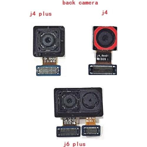 10pcs For Samsung Galaxy A6 A605 A6+ A6 Plus J8 J4 J6 Plus J400 Front Facing Camera Rear Big Back Module Camera Replace Part