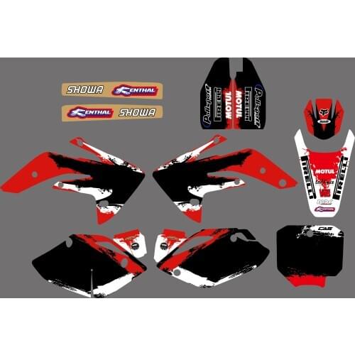 0020 New Style TEAM GRAPHICS & BACKGROUNDS DECALS STICKERS Kits for HONDA CRF150R CRF 150R 2007 - 2012 2011 2010 2009 2008