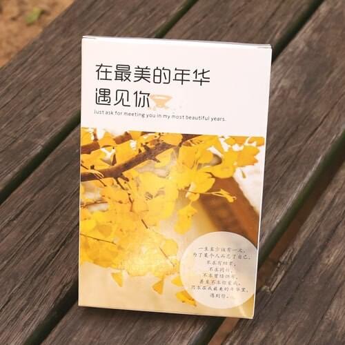 1set[Interval Year] met you in the finest years Art Book Bookmark 30 sheets/box