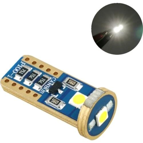 10pcs/lot 3030 car accessories t10 TT10 W5W car light 194 Interior Lamp Reading 3SMD Canbus License Plate Lights DC12V