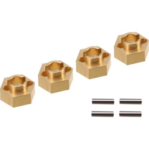 4PCS 3MM Brass Hex Adapter For 1/24 Axial SCX24 AXI 90081 AXI00001 AXI00002 RC Car Accessories Upgrade Tools For RC Cars