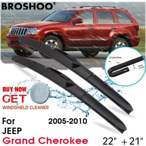 Car Wiper Blade Front Window Windscreen Windshield Wipers Blades Auto Accessories For Jeep Grand Cherokee 22"+21" 2005-2010
