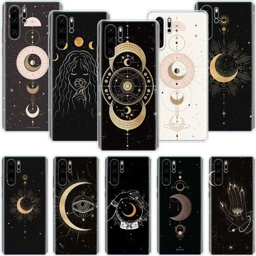 Moon Mystery Totem Witche Phone Case For Huawei Honor 10 9 20 9X 8A 8X 8S 7A 7X Lite Pro 10i 20i Y5 Y6 Y7 Y9 2019 Cover Coque