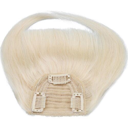 Toysww Human Hair Bangs clip in Straight Remy Natural Fringe Hair 3 clip Front Bangs 25g per pcs