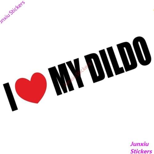 I Love My Dido Joke Car Sticker Motorbike Graphic Decal Funny Prank Waterproof Scratch-Proof Exterior Decoration KK15*3cm