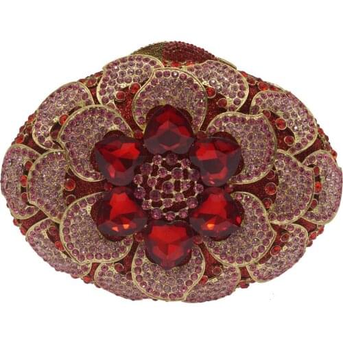 XIYUAN Ladies Clutches bags Women Luxury Diamond Evening bag Rhinestone Clutch And Evening Bags with Chain shoulder bag wallet