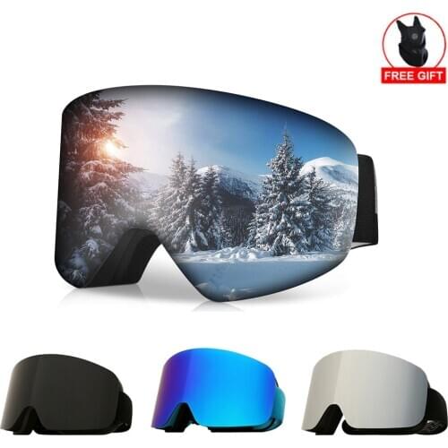Professional Ski Glasses Men Women Anti-fog Cylindrical Snow Skiing Goggles UV Protection Winter Adult Sport Snowboard Gafas Ski