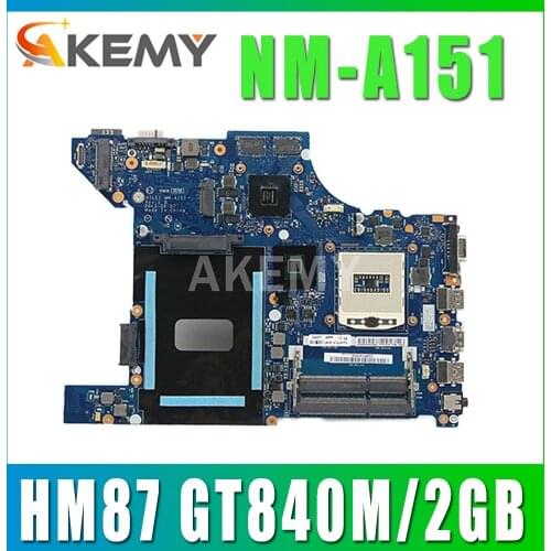 Akemy NM-A151 motherboard for Lenovo Thinkpad Edge E440 original mainboard HM87 GT840M/2GB