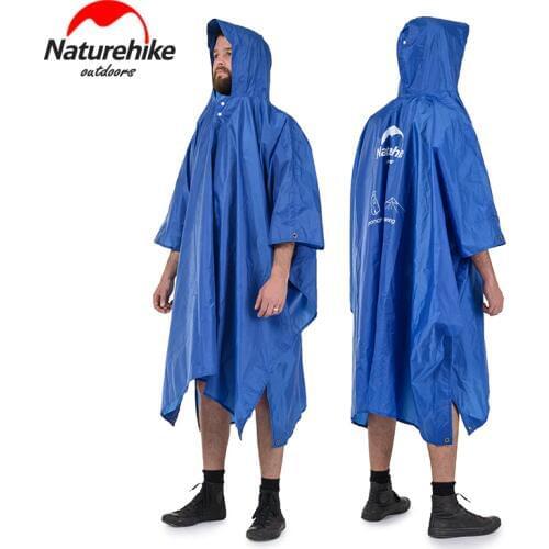 Naturehike Multifunction Raincoat Hiking Rain Poncho Portable Ultralight Folding Raincoat For Rainproof Mat Tent Camping
